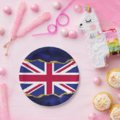 ユニオン国旗のパーティーピクニックプレート、レッドホワイト、海軍イギリス ペーパープレート (パーティー)