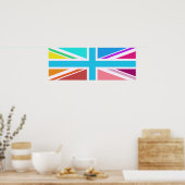 ユニオン国旗/ジャックデザイン数々の- – 色 ポスター (キッチン)