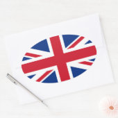 ユニオン国旗 楕円形シール (封筒)