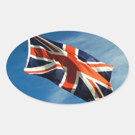 ユニオン国旗 楕円形シール