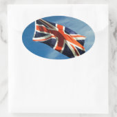 ユニオン国旗 楕円形シール (バッグ)