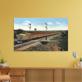 ユニオン太平洋ストリーマー"デンバーの街" キャンバスプリント (インサイチュ (リビング))