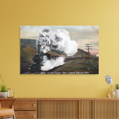 ユニオン太平洋貨物列車ビュー キャンバスプリント (インサイチュ (リビング))