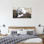 ユニオン太平洋貨物列車ビュー キャンバスプリント (インサイチュ (寝室))