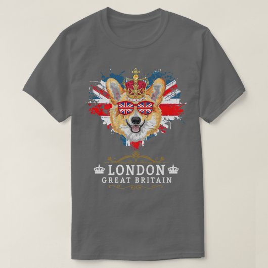 ユニオン子供へジャック州旗を持つロンドンアイディア Tシャツ (デザイン正面)