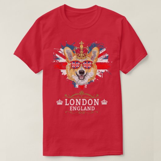 ユニオン子供へジャック英国国旗とコルとロンドンアイディア Tシャツ (デザイン正面)