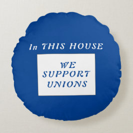 ユニオン社会正義のスローガン ラウンドクッション