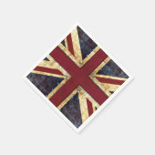 ユニオン統一されたジャック国旗 スタンダードカクテルナプキン (角)