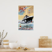 ユニオン蒸気船ラインヴィンテージ広告 ポスター (キッチン)