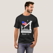 ユニオン製鉄労働者ローカル11アメリカ国旗の新しいジャース Tシャツ (正面フル)