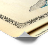 ユニオン郡の地図 ポスター (角)