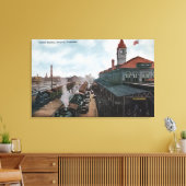 ユニオン駅鉄道の表示 キャンバスプリント (インサイチュ (リビング))