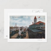 ユニオン駅鉄道の表示 ポストカード (正面/裏面)