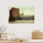 ユニオン駅、ピッツバーグPA 1910ヴィンテージ ポスター (キッチン)