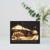 ユニオン駅 – ミシシッピ州ブルックヘブン ポストカード (スタンド正面)