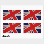 ユニオン鮮やかジャックオンカーボン繊維スタイルプリント 長方形シール (シート)