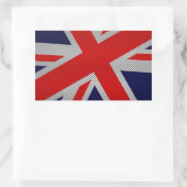 ユニオン鮮やかジャックオンカーボン繊維スタイルプリント 長方形シール (バッグ)