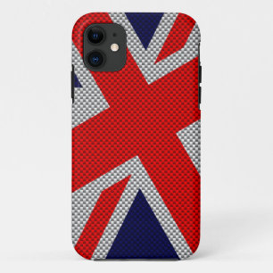 ユニオン鮮やかジャックオンカーボン繊維スタイルプリント iPhone 11 ケース