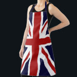 ユニオン・ジャックイギリス素晴らし国旗 エプロン<br><div class="desc">愛国的な赤、白および青のユニオンジャック英国国旗のデザイン。イギリス素晴らし国統一された国旗</div>