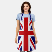 ユニオン・ジャックイギリス素晴らし国旗 エプロン (着用した状態)