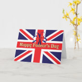 ユニオン・ジャック付きの父の日のカード カード (黄色い花)