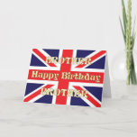 ユニオン・ジャック付き誕生日・カード（Brother、Union Jack付き） カード<br><div class="desc">ユニオン・ジャックの旗は、国に仕え素晴らしるパパにカードを作る。</div>