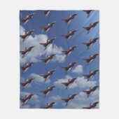 ユニオン・ジャック台風 フリースブランケット (正面)