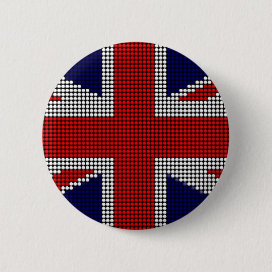 ユニオン・ジャック国旗のイギリス国旗 缶バッジ (正面)