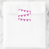 ユニオン・ジャック国旗のバンティング・ステッカー スクエアシール (バッグ)