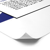 ユニオン・ジャック国旗結婚のイギリスの座席表 ポスター (角)