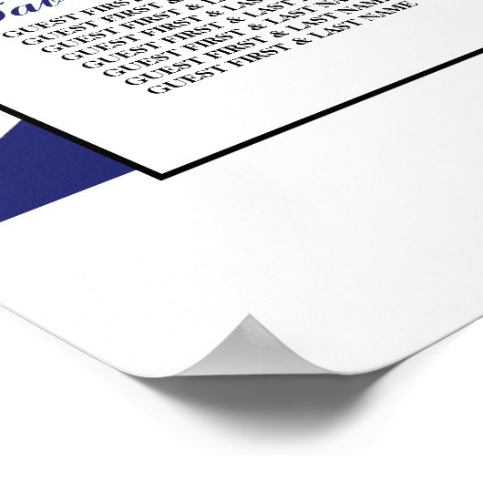 ユニオン・ジャック国旗結婚のイギリスの座席表 ポスター (角)