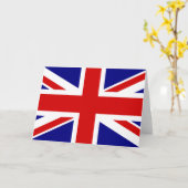 ユニオン・ジャック国旗 カード (黄色い花)