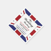 ユニオン・ジャック結婚国旗 スタンダードカクテルナプキン (角)