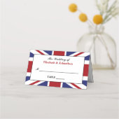ユニオン・ジャック結婚国旗 プレイスカード (正面)