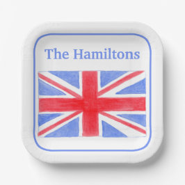 ユニオン・ジャック英国国旗ブリタニア ペーパープレート