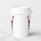 ユニオン・ジャック・キング・チャールズ戴冠式クラウン 紙コップ (右)