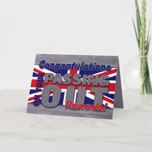 ユニオン・ジャック、パレードおめでとう カード (正面)