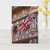ユニオン·ジャック·フラッグ カード (黄色い花)