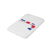 ユニオン・ジャック・フラッグbmcntにオーバーレイされたJモノグラム バスマット (アングル)