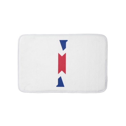 ユニオン・ジャック・フラッグbmcntにオーバーレイIモノグラム バスマット (正面)