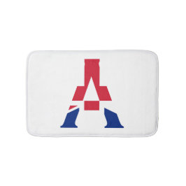 ユニオン・ジャック・フラッグbmtにオーバーレイされたモノグラム バスマット