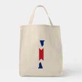 ユニオン・ジャック・フラッグgttにオーバーレイされたIモノグラム トートバッグ (裏面)