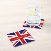 ユニオン・ジャック・ブリティッシュ国旗 スクエアペーパーコースター (インサイチュ)