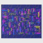 ユニオン・ジャック・ブリティッシュ・フラッグのブルース ラッピングペーパー (フラット)