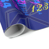 ユニオン・ジャック・ブリティッシュ・フラッグのブルース ラッピングペーパー (ロールコーナー)