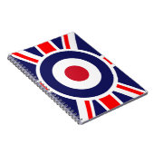 ユニオン・ジャック・モズ・イングランド・ターゲット ノートブック (右側)