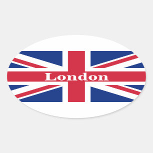 ユニオン・ジャック・ロンドン~英国旗 楕円形シール