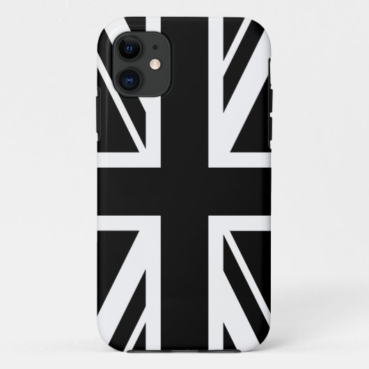 ユニオン・ジャック~白黒 Case-Mate iPhoneケース (裏面)