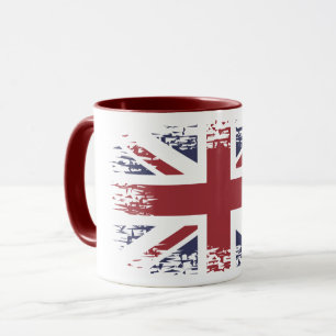 ユニオン·ジャック(英国フラグ)、グランジスタイル マグカップ