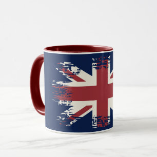 ユニオン·ジャック(英国フラグ)、グランジスタイル マグカップ